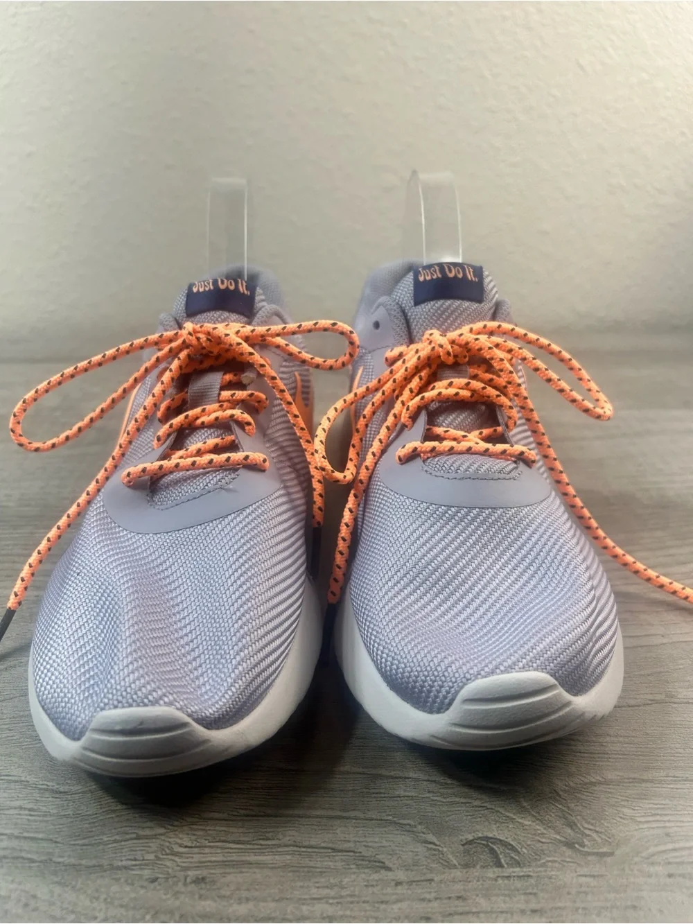 Nike Tanjun Purple Orange Running Shoes Women’s Lightweight Athletic Sz 9.5